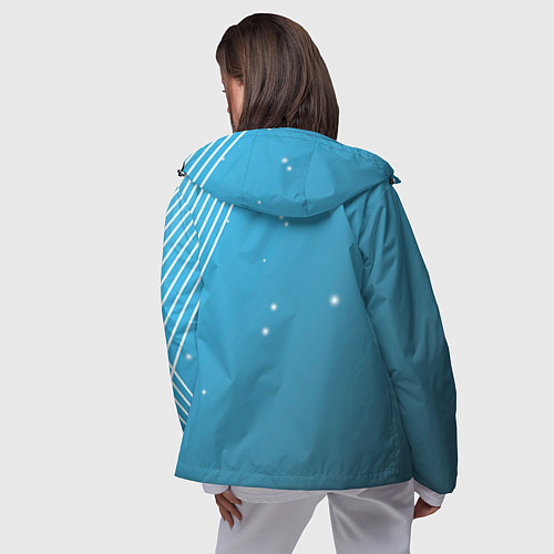 Женская ветровка Тоттенхэм хотспур Абстракция / 3D-Черный – фото 4