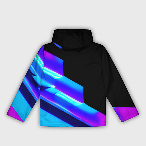 Женская ветровка Яркие неоновые линии / 3D-Белый – фото 2