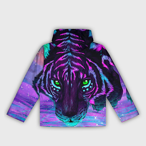Женская ветровка Светящийся неоновый тигр / 3D-Белый – фото 2