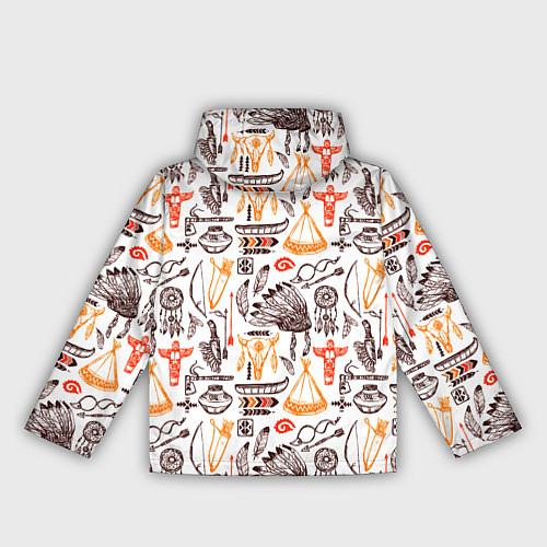 Женская ветровка Native American items / 3D-Белый – фото 2