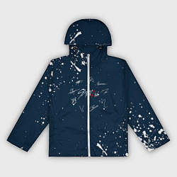 Ветровка с капюшоном женская Stray Kids - брызги, цвет: 3D-белый