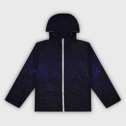 Ветровка с капюшоном женская Молчаливые космические дали, цвет: 3D-белый