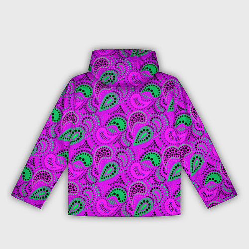 Женская ветровка Turkish cucumber raspberry and green background / 3D-Черный – фото 2