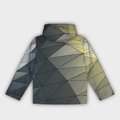 Женская ветровка Абстрактная сетка из множества фигур / 3D-Черный – фото 2