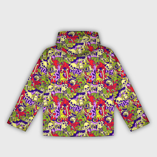 Женская ветровка Череп и зомби / 3D-Белый – фото 2
