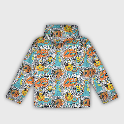 Женская ветровка Фантастические животные / 3D-Черный – фото 2