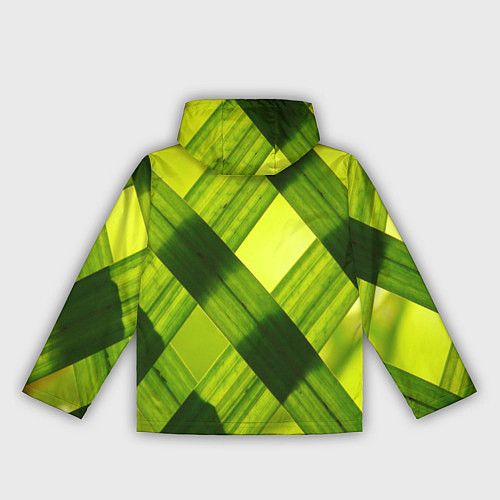 Женская ветровка Узор из натуральной травы / 3D-Черный – фото 2