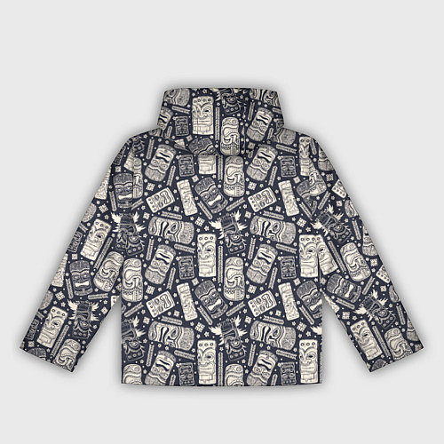 Женская ветровка Маски деревянные / 3D-Черный – фото 2