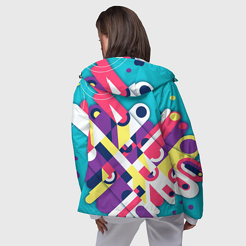 Женская ветровка Просто красивый фон / 3D-Черный – фото 4