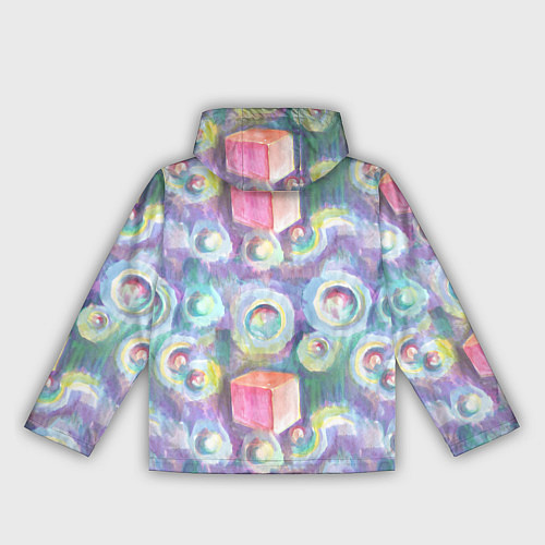 Женская ветровка Будь кубиком среди пузырей / 3D-Черный – фото 2