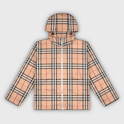 Ветровка с капюшоном женская Королевский тартан, цвет: 3D-белый