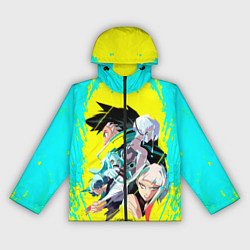 Ветровка с капюшоном женская Команда раннеров, цвет: 3D-черный