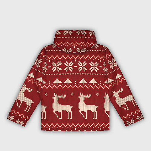 Женская ветровка Узоры новогодние : Олени / 3D-Черный – фото 2