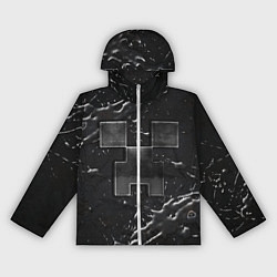 Ветровка с капюшоном женская Minecraft black, цвет: 3D-белый