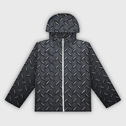 Ветровка с капюшоном женская Рифленая сталь, цвет: 3D-белый