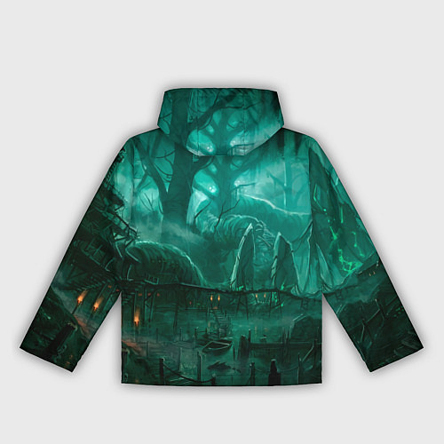 Женская ветровка Причал у болота / 3D-Белый – фото 2