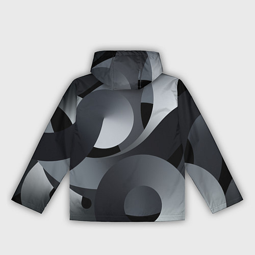 Женская ветровка Спирали абстракция / 3D-Черный – фото 2