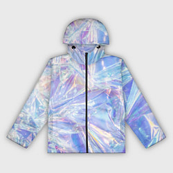 Ветровка с капюшоном женская Текстура из 90-х, цвет: 3D-черный