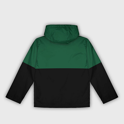 Женская ветровка Серьёзный Зелёный / 3D-Черный – фото 2