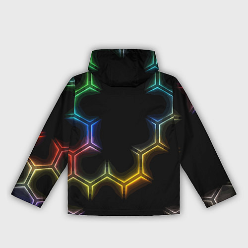 Женская ветровка Mercedes - neon pattern / 3D-Белый – фото 2