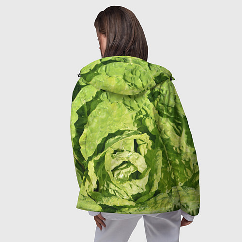 Женская ветровка Свежая капуста / 3D-Черный – фото 4