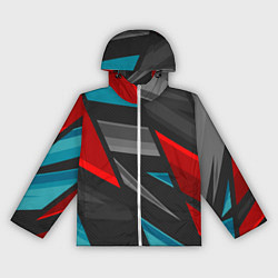Ветровка с капюшоном женская Абстракция, цвет: 3D-белый