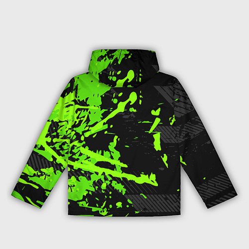 Женская ветровка Black & Green / 3D-Черный – фото 2