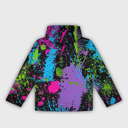 Женская ветровка Для граффити - абстрактные брызги / 3D-Черный – фото 2