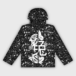 Ветровка с капюшоном женская Happy chinese new year, black bunnies, цвет: 3D-черный