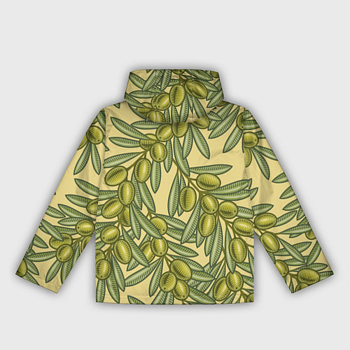 Женская ветровка Винтажные ветви оливок / 3D-Белый – фото 2