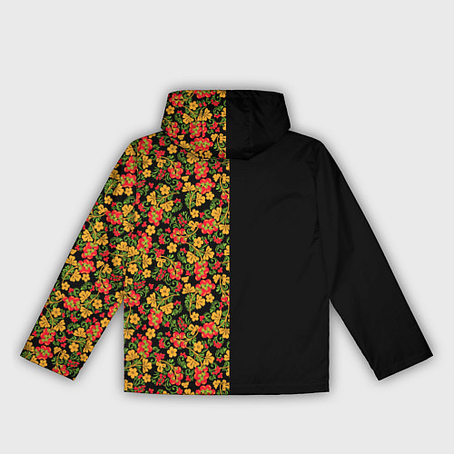 Женская ветровка Хохлома-символ России / 3D-Черный – фото 2