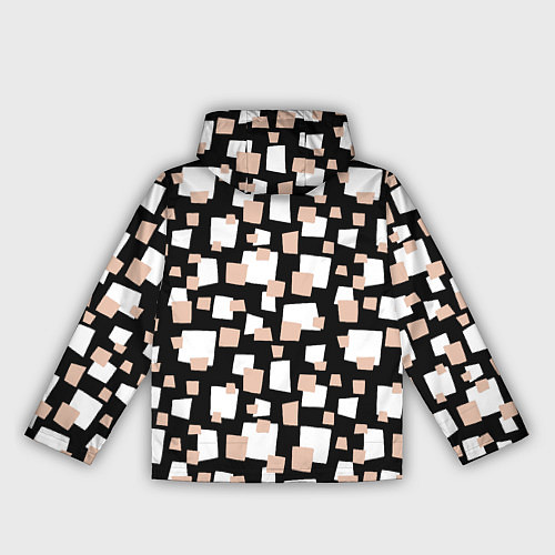 Женская ветровка Геометрические фигуры разных размеров / 3D-Белый – фото 2