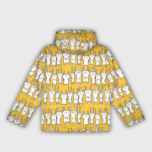 Женская ветровка Милое семейство кроликов / 3D-Белый – фото 2