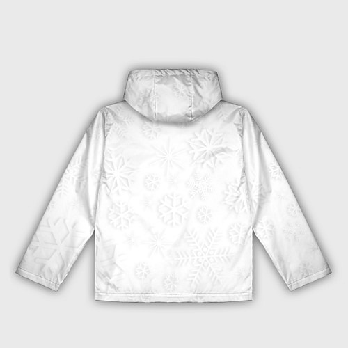 Женская ветровка Белые новогодние снежинки / 3D-Белый – фото 2