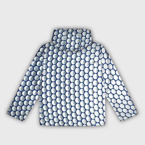 Женская ветровка Геометрические бело-синие круги / 3D-Белый – фото 2