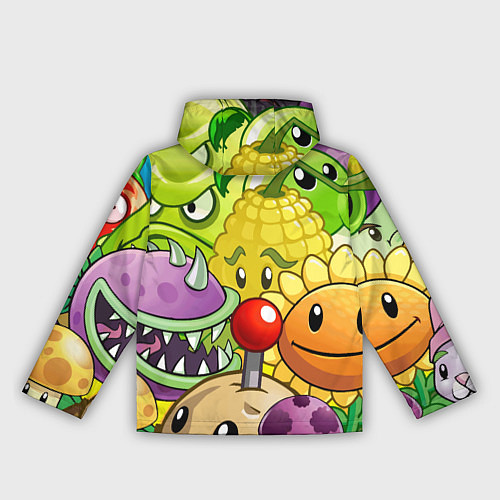 Женская ветровка Растения против зомби / 3D-Белый – фото 2