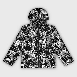 Ветровка с капюшоном женская JDM Pattern, цвет: 3D-черный