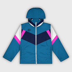 Ветровка с капюшоном женская FIRM в стиле 90х, цвет: 3D-белый