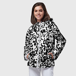 Ветровка с капюшоном женская Софт гранж, цвет: 3D-белый — фото 2