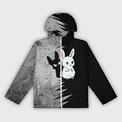 Ветровка с капюшоном женская Теневой зайка, цвет: 3D-белый
