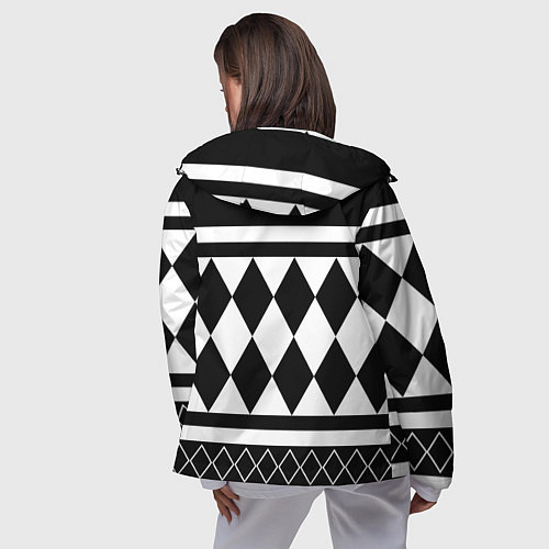 Женская ветровка Узор Кена Рюгуджи / 3D-Черный – фото 4