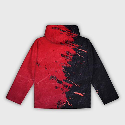 Женская ветровка Черное и красное / 3D-Белый – фото 2