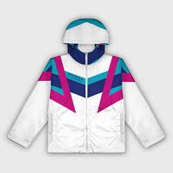 Ветровка с капюшоном женская FIRM белый спортик, цвет: 3D-белый