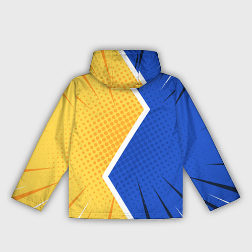 Женская ветровка Желто-синяя молния / 3D-Черный – фото 2