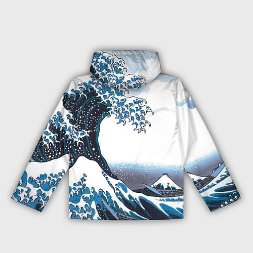 Женская ветровка Цунами в Японии / 3D-Черный – фото 2