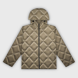 Ветровка с капюшоном женская Стёганая кожа - fashion texture, цвет: 3D-черный