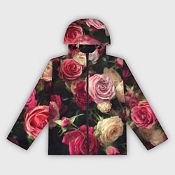 Женская ветровка Нежные кустовые розы
