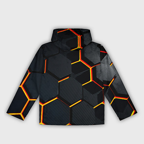 Женская ветровка Плиты стиль соты киберпанк / 3D-Белый – фото 2