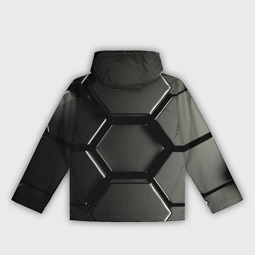 Женская ветровка Хромированный гексагон объемный / 3D-Белый – фото 2