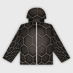 Ветровка с капюшоном женская Metalic carbon, цвет: 3D-белый